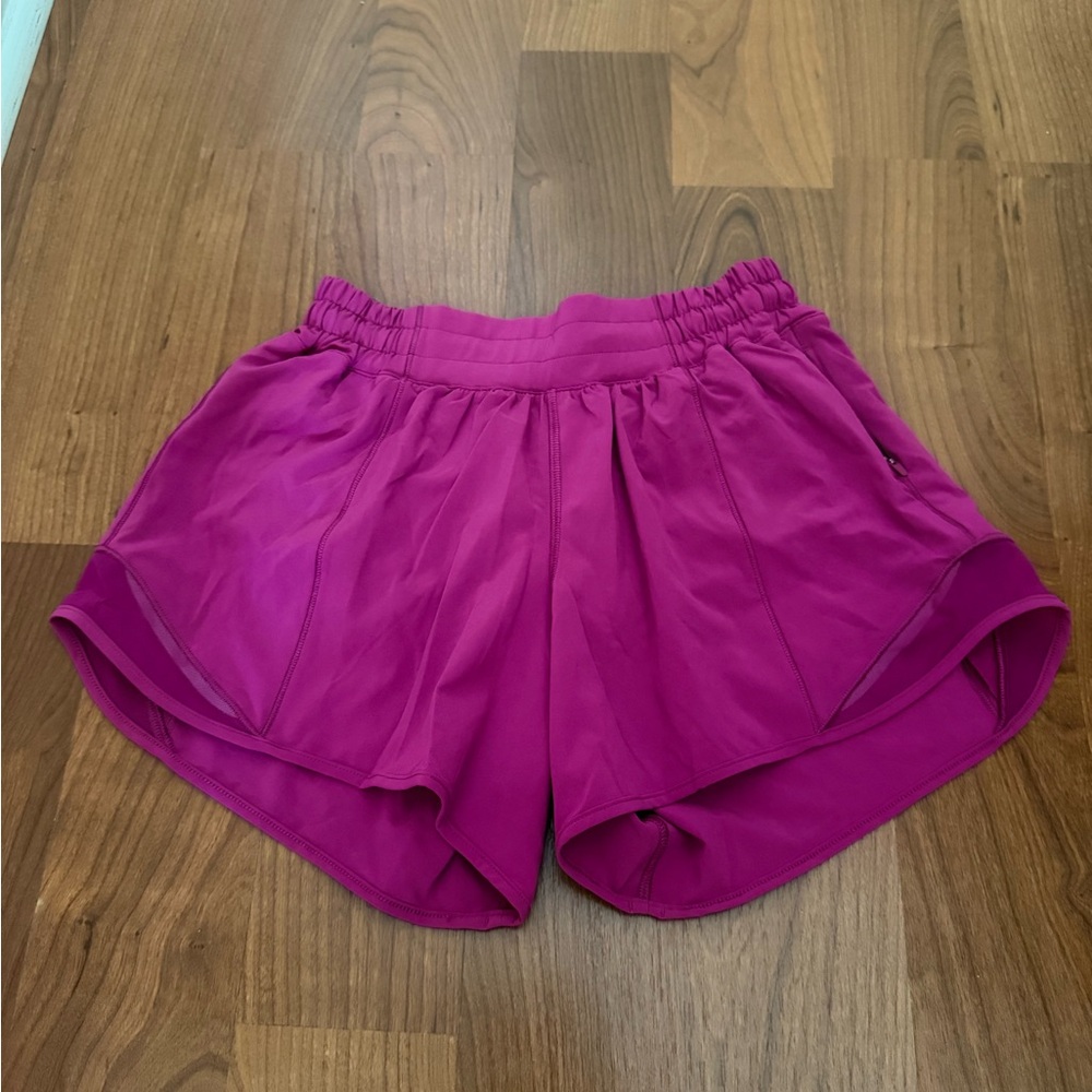 Lulu Raspberry Athletic Shorts